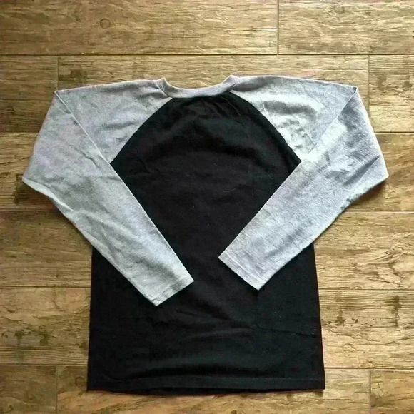 FNAF gray black raglan long sleeve t-shirt BABY youth Large - Picture 3 of 4